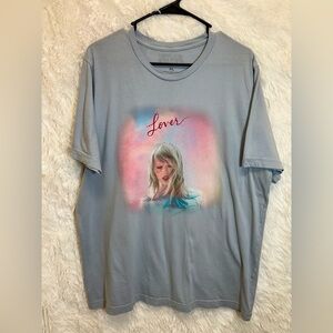 Taylor Swift “Lover” Era T-Shirt | Light Blue | Size XL ✨